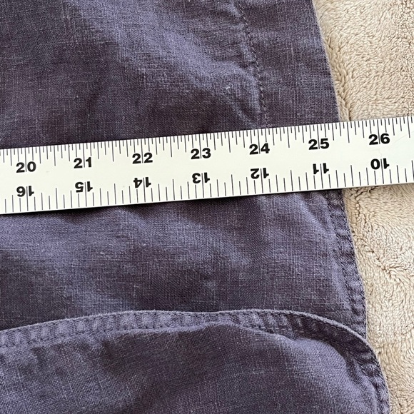 Poetry 100% Linen Blazer Dusky Purple Womens size 12 Spring Summer Casual Artsy - Picture 13 of 13